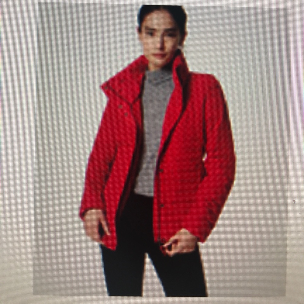 New Bright Pink Loft puffer jacket